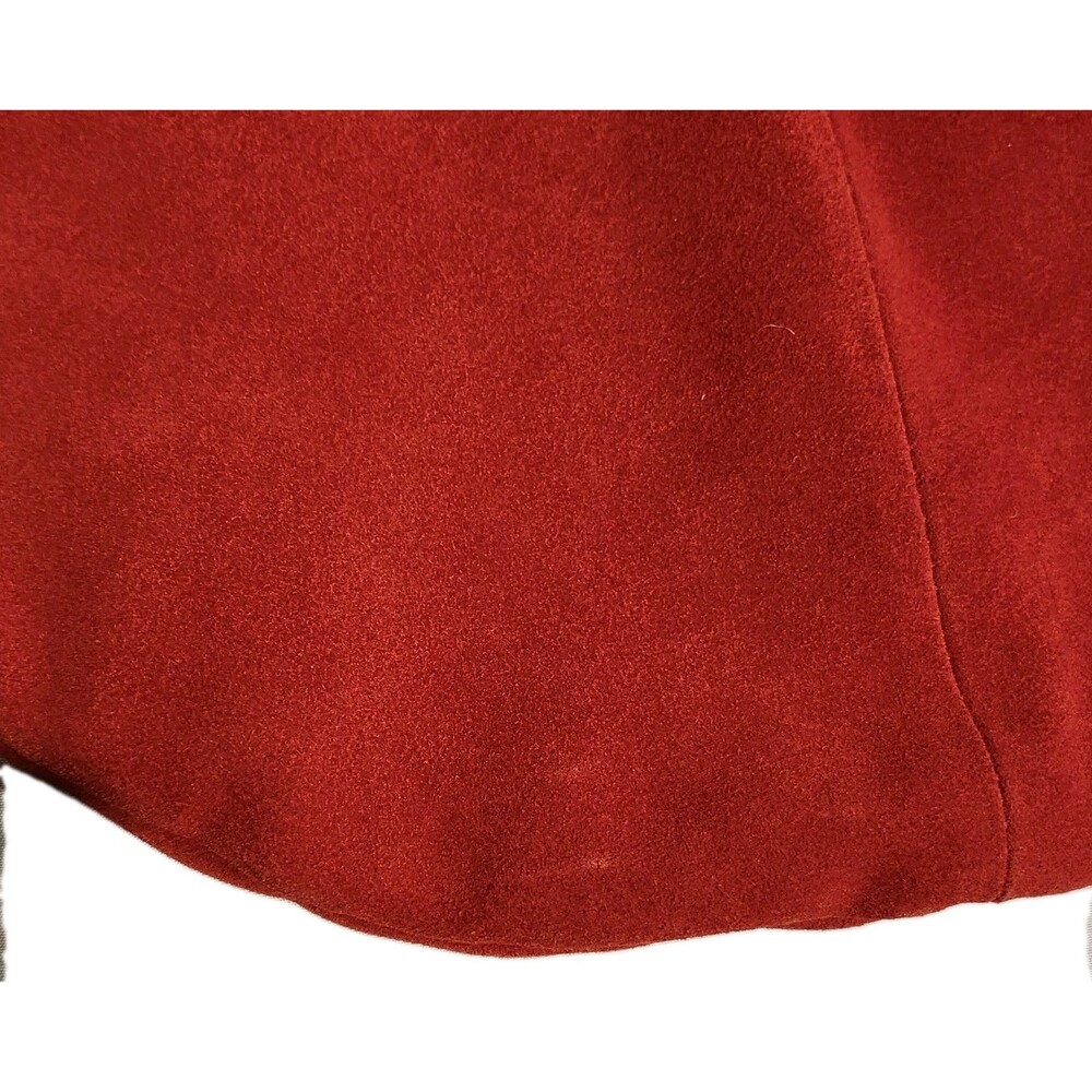 Vintage Y2K Newport News Red Suede Hobo Bag Embroidered Boho Shoulder Purse - Picture 6 of 16